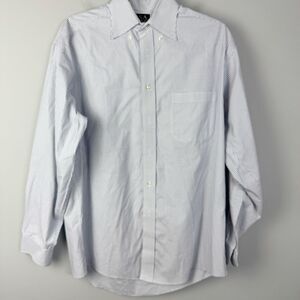 JOS. A BANK | Button Down White & Blue Dress Shirt Men’s Size 14.5/33